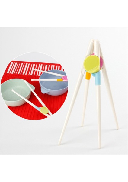 Red-Eng Sağ El Için 1 Çift Yemek Çubukları Ev Çocuk Ürünleri Mutfak Gereçleri Yemek Çubukları Çocuklar Bebek Öğrenme Yardımcısı Eğitim Çocuk (Yurt Dışından)