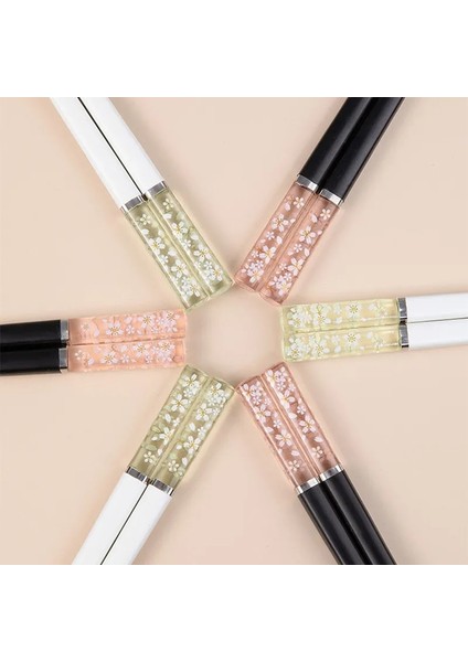 Yeşil Siyah 1 Çift Yeni Amber Sakura Çubuklarını Kiraz Çiçeği Yaprakları Desen Kaymaz Suşi Çubuk Çubuklarını Çevre Dostu Gıda Çubuklarını (Yurt Dışından) modelleri