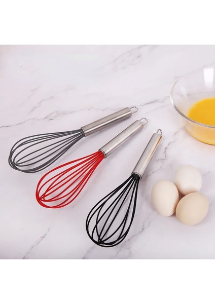 Stil 1 10 Inç Silikon Yumurta Çırpıcı Içecek Çırpma Mikser Manuel Paslanmaz Çelik Saplı Yumurta Krem Karıştırma Blender Mutfak Pişirme Araçları (Yurt Dışından) fiyatları