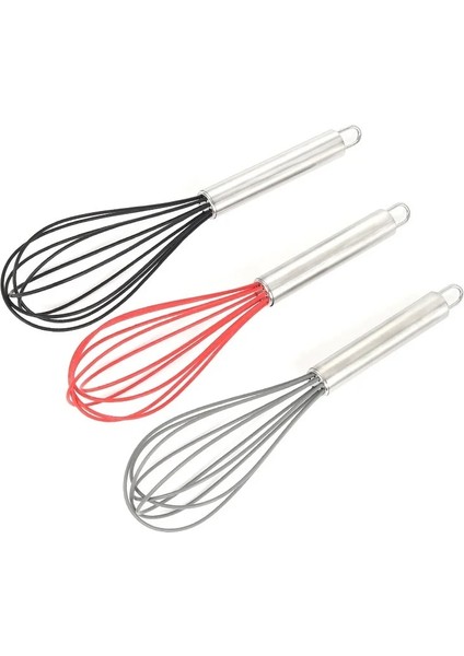 Stil 1 10 Inç Silikon Yumurta Çırpıcı Içecek Çırpma Mikser Manuel Paslanmaz Çelik Saplı Yumurta Krem Karıştırma Blender Mutfak Pişirme Araçları (Yurt Dışından) modelleri