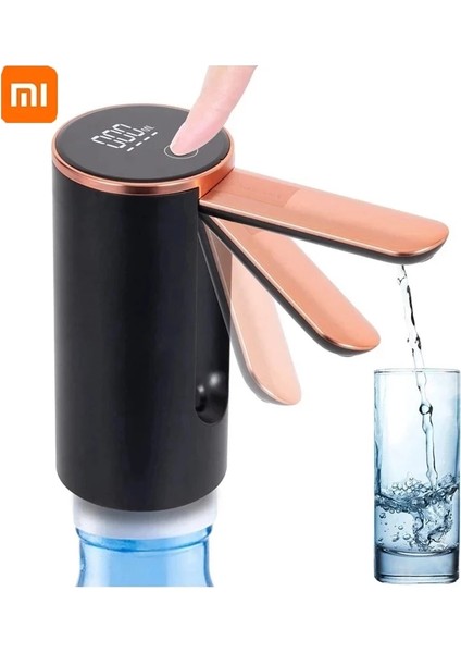 Beyaz Xiaomi Içecek Katlanır Su Sebili Su Şişesi Pompası USB Şarj Otomatik Varil Su Emici Masaüstü Maden Suyu Sebili (Yurt Dışından)