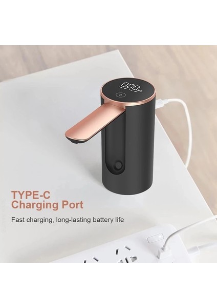 Beyaz Xiaomi Içecek Katlanır Su Sebili Su Şişesi Pompası USB Şarj Otomatik Varil Su Emici Masaüstü Maden Suyu Sebili (Yurt Dışından)
