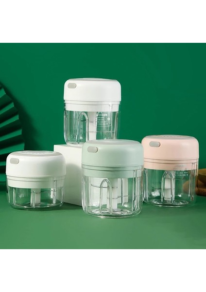 Yeşil (250 Ml) Mini Elektrikli Sarımsak Dilimleme Kablosuz Taşınabilir Et Dilimleme Sağlam USB Şarj Sebze Biber Zencefil Ezici 100/250 ml Blender (Yurt Dışından) modelleri