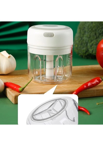 Yeşil (250 Ml) Mini Elektrikli Sarımsak Dilimleme Kablosuz Taşınabilir Et Dilimleme Sağlam USB Şarj Sebze Biber Zencefil Ezici 100/250 ml Blender (Yurt Dışından) fırsatları