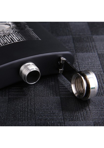 07 Mat Siyah Sprey Boya 8 Oz Paslanmaz Çelik Cep Şişesi Beyaz Şarap Şişesi Taşınabilir Açık Su Isıtıcısı (Yurt Dışından) fırsatları