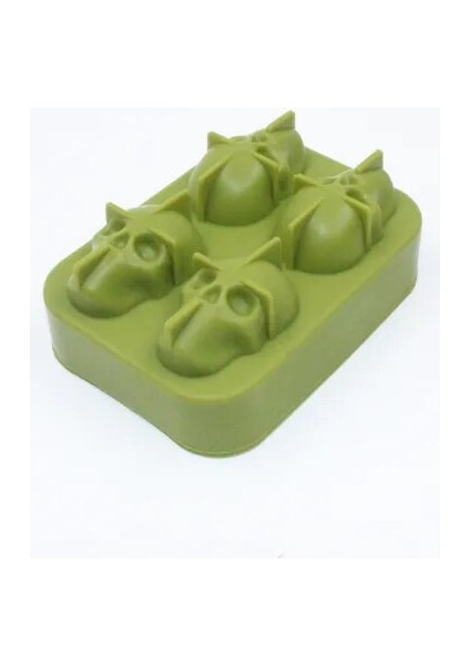 B Silikon 3D Kafatası Buz Küpü Tepsi Dıy Buz Topu Kalıp Viski Şarap Kokteyl Buz Küpü Makinesi Çikolata Pasta Kalıp Pojemniki Do Lodu (Yurt Dışından) fiyatları