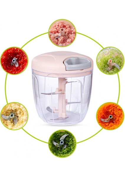 Pembe 500ML Zencefil Doğrayıcı Verimli Sarımsak Doğrayıcı Kolay Temizlenebilir Işgücü Tasarrufu Sağlayan Dayanıklı Manuel Zencefil Sarımsak Ezici (Yurt Dışından) fiyatları