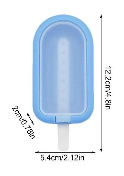 Mavi Popsicle Dıy Dondurma Yapımı Kalıp Gıda Sınıfı Silikon Buz Küpü Makineleri Tepsi Kalıp Popsicle Araçları Mutfak Aletleri (Yurt Dışından)