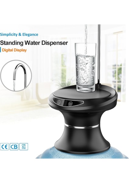 C 1.6l Otomatik Su Sebili Elektrikli Su Galon Şişe Namlulu Pompa USB Şarj Edilebilir Taşınabilir Içecek Sebili Su Şişesi Pompası (Yurt Dışından) fiyatları