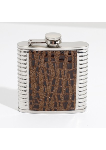 8 Oz Kahverengi Tek 8 Oz Deri Paslanmaz Çelik Cep Şişesi Seti Huni Bardak ile Viski Flagon Alkol Likör Şarap Şişesi Taşınabilir Cep Şişesi Yeni (Yurt Dışından)