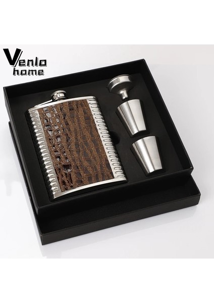 8 Oz Kahverengi Tek 8 Oz Deri Paslanmaz Çelik Cep Şişesi Seti Huni Bardak ile Viski Flagon Alkol Likör Şarap Şişesi Taşınabilir Cep Şişesi Yeni (Yurt Dışından) fiyatları