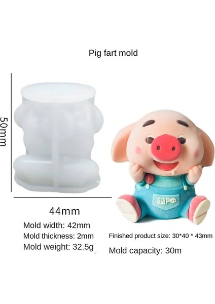 Piggy Silikon Kalıp Ayı Şekli Buz Küpü Makinesi Çikolatalı Kek Kalıp Şeker Hamur Kalıp Kahve Süt Çay Viski Buz Kalıp (Yurt Dışından)