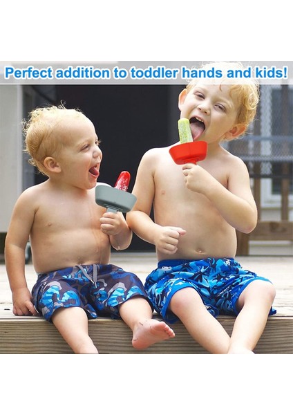 Gri Çift Buz Pop Guard Silikon Popsicle Koruyucular Dondurma Braketi Anti-Akış Dondurma Tutucu Damlamaya Dayanıklı Popsicle Rafı (Yurt Dışından)