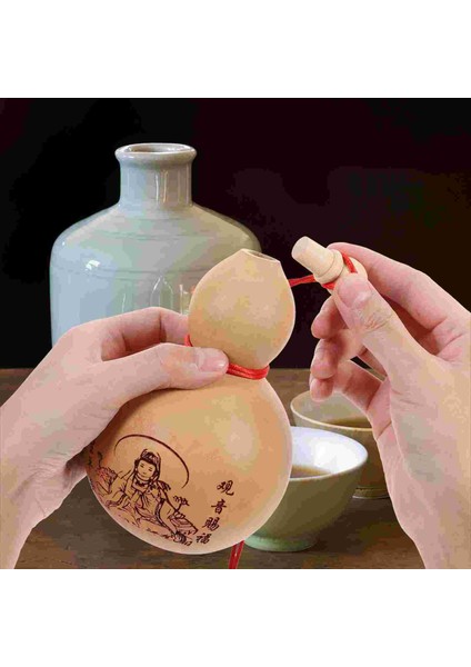 Haki Kabak Şişe Su Doğal Wu Çin Lou Pot Sürahi Iyi Konteyner Lu Içme Şans Hu Heykeli Sake Şişesi Zenginlik Su Kabağı Depolama (Yurt Dışından) fiyatları