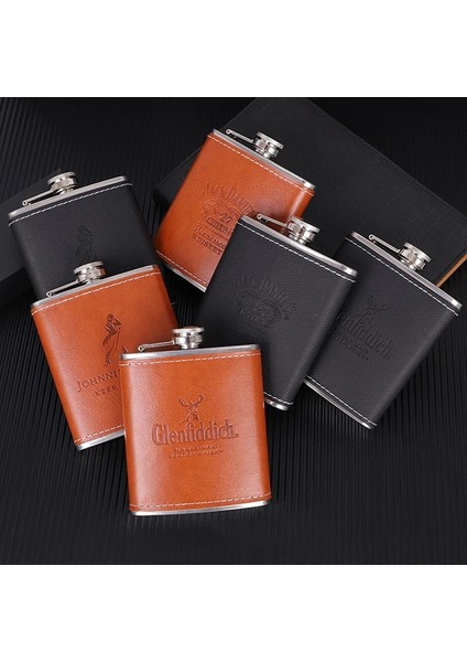 I 7oz Cep Şişesi Paslanmaz Çelik Seyahat Flagon Şarap Viski Potu Likör Şişesi (Yurt Dışından) modelleri