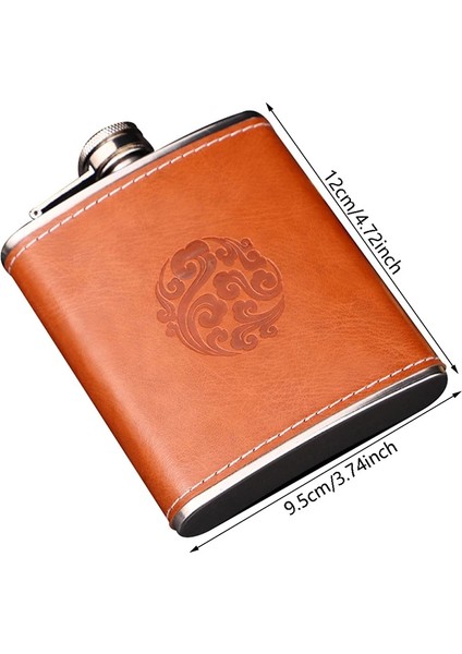 K 7oz Cep Şişesi Paslanmaz Çelik Seyahat Flagon Şarap Viski Potu Likör Şişesi (Yurt Dışından) indirimleri