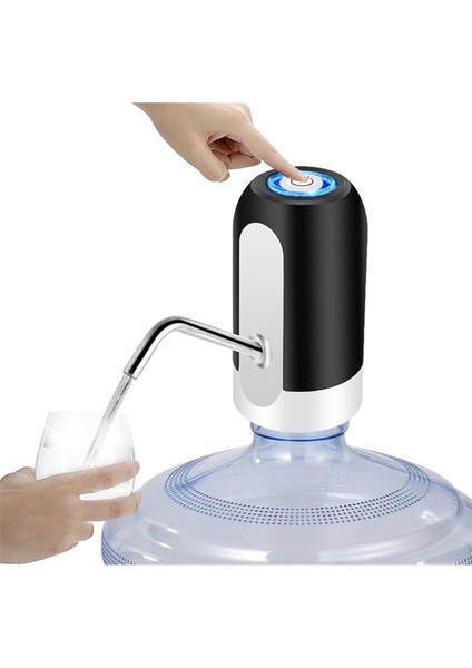 Siyah Yeni Su Şişesi Pompası Otomatik Anahtar Içme Sebili USB Şarj Otomatik Elektrikli Su Sebili Pompası Şişe Su Pompası (Yurt Dışından)