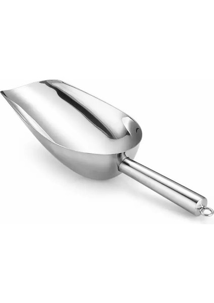 Gümüş Paslanmaz Çelik Buz Kepçe Şeker Buz Kazıyıcı Büfe Bar Gıda Ölçme Kepçe Kürek Un Kuru Mallar Kürek Mutfak Küreği Gadget (Yurt Dışından)