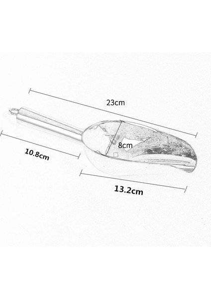 Alüminyum 6oz 1 Adet Çok Fonksiyonlu Paslanmaz Çelik Bar Buz Kepçesi Kürek Gıda Çay Şeker Kepçe Süpermarket Bar Için (Yurt Dışından) fiyatları