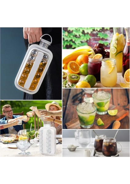 Gri 2 In 1 Taşınabilir Silikon Buz Topu Makinesi Su Isıtıcısı Yaratıcı Buz Küpü Kalıp Mutfak Bar Alet Buz Hokeyi Kafes Yapma Aracı Su Isıtıcısı (Yurt Dışından) indirimleri