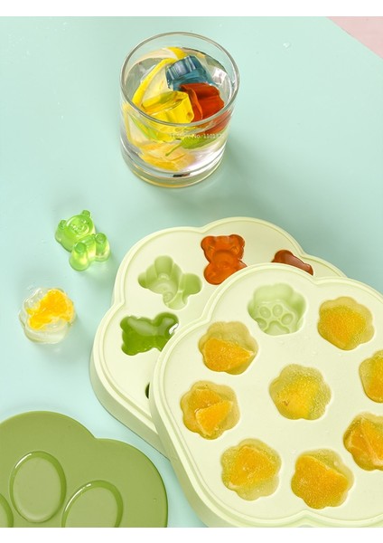 Stil 7 Gıda Sınıfı Yumuşak Silikon Ayı Buz Küpü Kalıp Ev Yapımı Dondurulmuş Yaz Ev Kullanımı Için Söndürme Buz Küpleri Ticari Buz Saklama Kutusu (Yurt Dışından) fırsatları