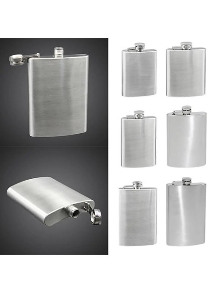 10 Oz 4 5 6 7 8 10 Oz Paslanmaz Çelik Cep Şişesi Huni ile Likör Viski Açık Taşınabilir Cep Şişeleri Alkol Şişesi Heupfles (Yurt Dışından) fiyatları