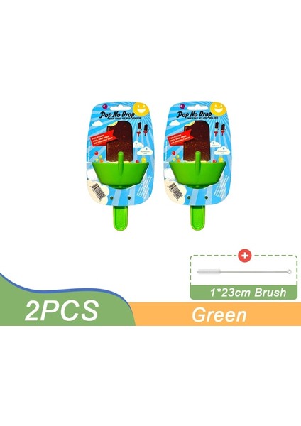 2 Adet Yeşil Yeni Damlama Geçirmez Popsicle Raf Damla Ücretsiz Buz Tutucu Hiçbir Karışıklık Ücretsiz Dondurulmuş Davranır Raf Popsicle Tutucu Çocuklar Için Saman ile Dondurma (Yurt Dışından) fiyatları