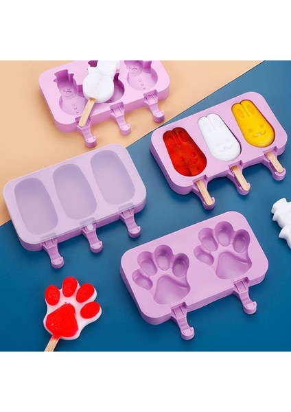 Stil 4 Silikon Dondurma Kalıp Yeniden Kullanılabilir Popsicle Kalıpları Karikatür Hayvan Kalıp Jöle Meyve Dondurma Kalıp Yaz Mutfak Aksesuarları (Yurt Dışından) fiyatları
