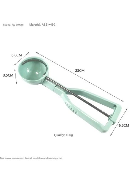 1 Adet Dondurma Kaşığı Plastik Çift Amaçlı Istiflenebilir Yapışmaz Antifriz Kolu Mutfak Aletleri Meyve Top Kazıcı Dayanıklı Kaymaz (Yurt Dışından)