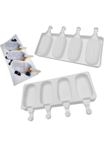 Stil 1 Gıda Sınıfı Silikon Dondurma Kalıp Popsicle Kalıpları Dıy Ev Yapımı Tatlı Dondurucu Meyve Suyu Buz Küpü Makinesi Kalıp Mutfak Aletleri (Yurt Dışından) fırsatları