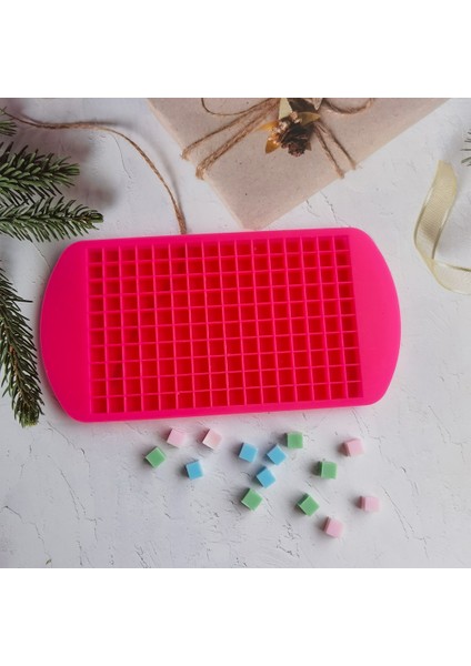 Kırmızı 160 Izgaralar Mini Buz Küpü Kalıp Yeniden Kullanılabilir Silikon Kalıp Dıy Yapımı Küçük Kare Dondurulmuş Buz Küpleri Jöle Puding Şeker Pişirme (Yurt Dışından) fiyatları