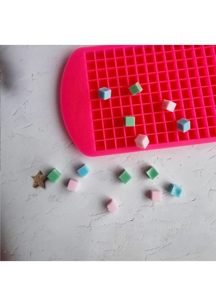 Kırmızı 160 Izgaralar Mini Buz Küpü Kalıp Yeniden Kullanılabilir Silikon Kalıp Dıy Yapımı Küçük Kare Dondurulmuş Buz Küpleri Jöle Puding Şeker Pişirme (Yurt Dışından) indirimleri