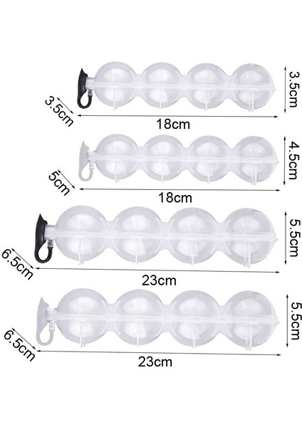 GREY2-23X6.5X5.5CM 4 Delik Buz Küpü Makinesi Yuvarlak Buz Hokeyi Kalıp Viski Kokteyl Votka Topu Buz Kalıp Bar Parti Mutfak Buz Kutusu Dondurma Makinesi Aracı (Yurt Dışından)