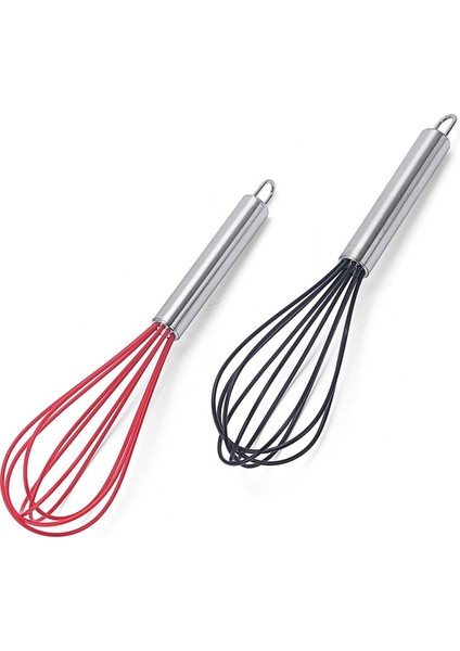 Mavi Manuel Yumurta Çırpıcı Paslanmaz Çelik Silikon Balon Çırpma Krema Mikser Karıştırma Karıştırma Çırpma Balon Bobin Tarzı Yumurta Araçları (Yurt Dışından) fırsatları