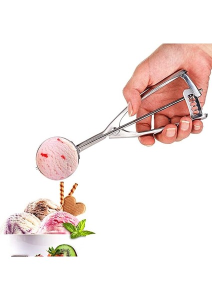 6 cm Paslanmaz Çelik Dondurma Kaşığı Dondurma Kazıcı Yapışmaz Meyve Topu Makinesi Karpuz Topu Dondurma Kaşığı Mutfak Aksesuarları (Yurt Dışından) fiyatları