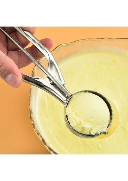6 cm Paslanmaz Çelik Dondurma Kaşığı Dondurma Kazıcı Yapışmaz Meyve Topu Makinesi Karpuz Topu Dondurma Kaşığı Mutfak Aksesuarları (Yurt Dışından) fırsatları