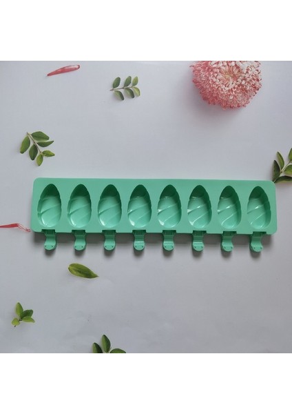 013 Yeşil Silikon Dondurma Kalıp Dıy Çikolata Tatlı Popsicle Kalıpları Tepsi Buz Küpü Makinesi Ev Yapımı Araçları Yaz Parti Malzemeleri (Yurt Dışından) fiyatları