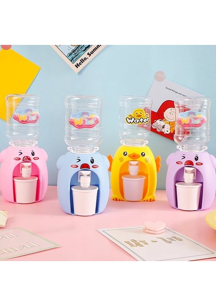 Mor Kutu ile Mini Su Sebili Bebek Oyuncak Içme Suyu El Basın Su Şişesi Pompası Soğutucu Gerçekçi Sevimli Çocuk Cosplsy Sahne Ev (Yurt Dışından) fiyatları