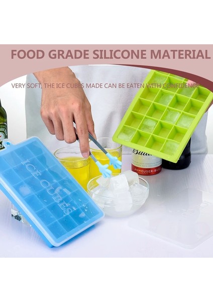 15 Izgara-Mor 15/24 Izgara Dıy Büyük Buz Gıda Kalıbı Dev Jumbo Büyük Gıda Sınıfı Silikon Buz Küpü Kare Tepsi Kalıp Buz Yapım Makinesi Buz Küpü Tepsi (Yurt Dışından) indirimleri