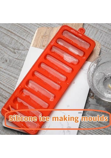 Mavi Yaz Silikon Buz Küpü Tepsi Kalıp Buz Küpü Buz Izgara Moldice Krem Popsicle Yapma Kalıp Buzlu Şeker Makinesi Mutfak Aksesuarları (Yurt Dışından)
