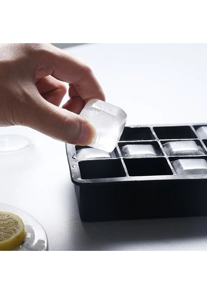 Siyah 15 Kafes G234A 15 Kare Buz Bölmesi Büyük Buz Küpü Kalıp Silikon Kolay Bırakılan Ev Yapımı Buz Diy Yaz Içecek Araçları (Yurt Dışından) modelleri