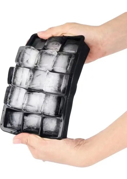 Siyah 15 Kafes G234A 15 Kare Buz Bölmesi Büyük Buz Küpü Kalıp Silikon Kolay Bırakılan Ev Yapımı Buz Diy Yaz Içecek Araçları (Yurt Dışından) fırsatları