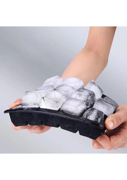 Siyah 15 Kafes G234A 15 Kare Buz Bölmesi Büyük Buz Küpü Kalıp Silikon Kolay Bırakılan Ev Yapımı Buz Diy Yaz Içecek Araçları (Yurt Dışından) indirimleri