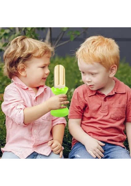 Kırmızı Popsicle Tutucu Hiçbir Karışıklık Ücretsiz Dondurulmuş Ikramlar Raf Popsicle Tutucu Damla Ücretsiz Dondurma Yeniden Kullanılabilir Dondurma Koni Araçları Için Saman ile (Yurt Dışından) fırsatları