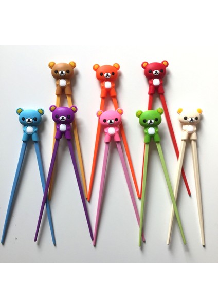 Pembe 1 Çift Çok Renkli Sevimli Ayı Panda Kedi Öğrenme Eğitim Çubuklarını Çocuklar Çocuklar Için Çin Çubuklarını Öğrenci Hediyeler (Yurt Dışından)