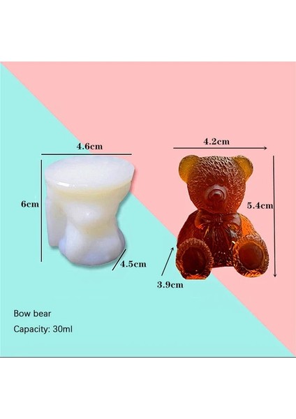 Yay Ayı Silikon Buz Küpü Kalıp Çikolata Sabunu Dıy Dondurma Kahve Içecek Suyu Ayı ve Köpek Şekli Çikolata Makinesi Aracı (Yurt Dışından)