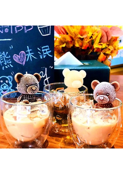 Yay Ayı Silikon Buz Küpü Kalıp Çikolata Sabunu Dıy Dondurma Kahve Içecek Suyu Ayı ve Köpek Şekli Çikolata Makinesi Aracı (Yurt Dışından) modelleri