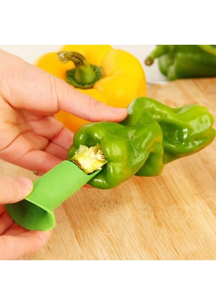 Rastgele Renk 1 Takım 2in1 Biber Biber Çan Jalapeno Tart Tohum Sökücü Yeşil Biber Biber Kesici Tart Dilimleme Meyve Soyucu Mutfak Eşyası (Yurt Dışından)