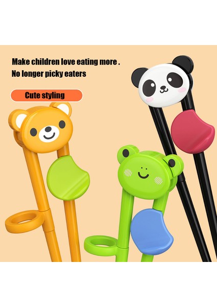 1pc-Bear-Pink-Xıong Yemek Çubukları Çocuklar Için Yeni Başlayanlar Karikatür Hayvan Ilköğretim Öğrenme Çubuklarını Sofra Eğitimi Gıda Güvenliği (Yurt Dışından) modelleri