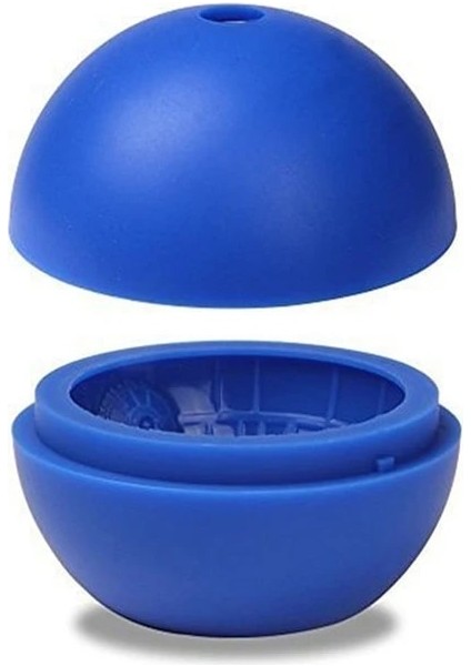 Mavi Buz Bar Içecekler Yuvarlak Top Buz Küpü Kalıp Silikon Yıldızlararası Buz Küpü Kalıp Tepsi Kokteyl Viski Küp Kalıp Buz Topu (Yurt Dışından)